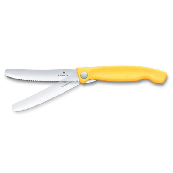 Victorinox Swiss Classic 11cm Tırtıklı Piknik Bıçağı, Sarı - 4