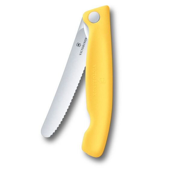 Victorinox Swiss Classic 11cm Tırtıklı Piknik Bıçağı, Sarı - 2