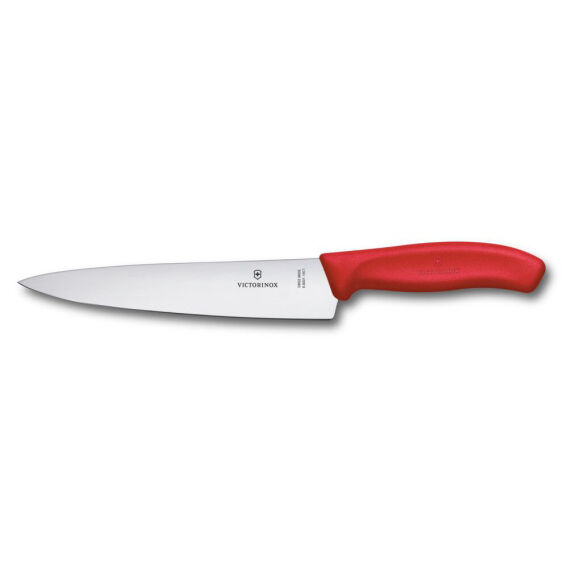 Victorinox 6.8001.19C1B 19cm Düz Şef Bıçağı, Kırmızı, Blisterli - Victorinox
