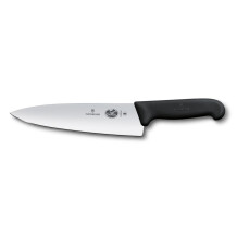 Victorinox Fibrox 20cm Düz Şef Bıçağı, Siyah, Blisterli - 1