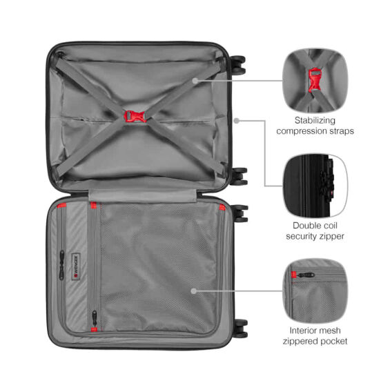 Wenger 610685 Legacy Carry On Bavul, Siyah - 9