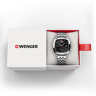 Wenger 01.1933.101 Vintage Classic Chrono 39.5mm Erkek Kol Saati - 2