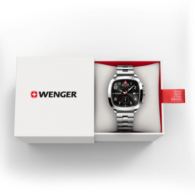 Wenger 01.1933.109 Vintage Sport Chrono 39.5mm Erkek Kol Saati - 2