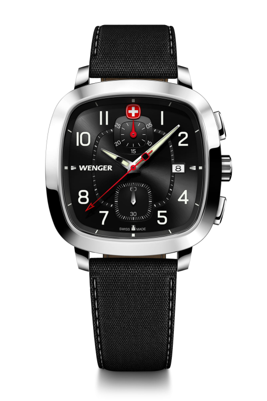 Wenger 01.1933.108 Vintage Sport Chrono 39.5mm Erkek Kol Saati - 1