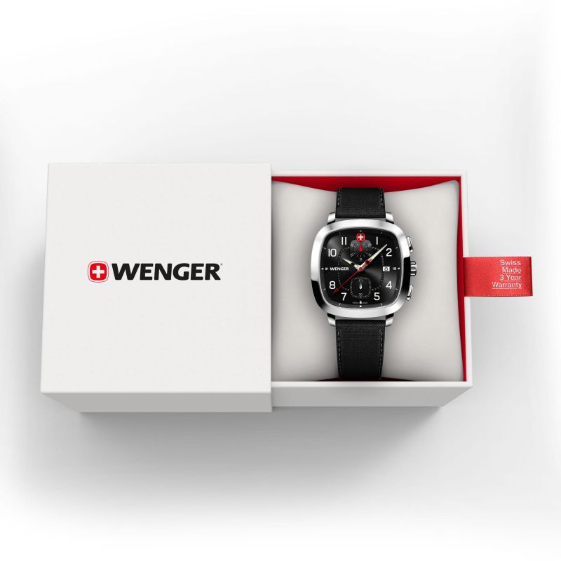 Wenger 01.1933.108 Vintage Sport Chrono 39.5mm Erkek Kol Saati - 2