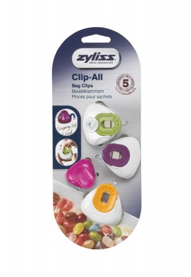 Zyliss E990029 4lü Poşet Kapatma Klipsi, Orta Boy - 2