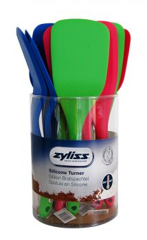 Zyliss E71625 Silikon Kıvrık Spatula, 12li Stand - 1